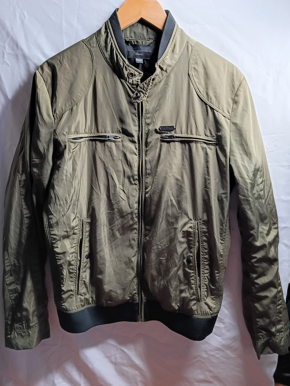 Diesel Men's Olive Green Bomber Jacket